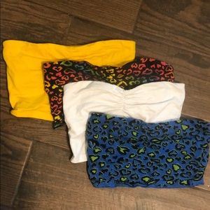 Pack of 4 Bandeau Tops